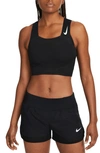 Nike Women's Dri-fit Adv Aeroswift Running Crop Top In Black