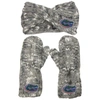 Zoozatz Kentucky Wildcats Logo Marled Headband And Mitten Set In Gray