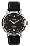 Timex Standard Stainless Steel Watch In Black