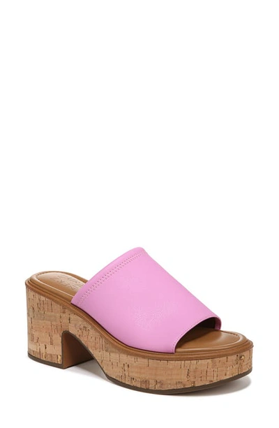 Naturalizer Cassie Platform Slides Women's Shoes In Pink
