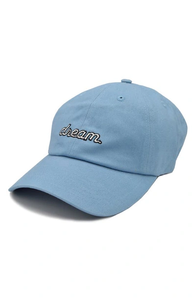 A Life Well Dressed Dream Statement Baseball Cap In Blue