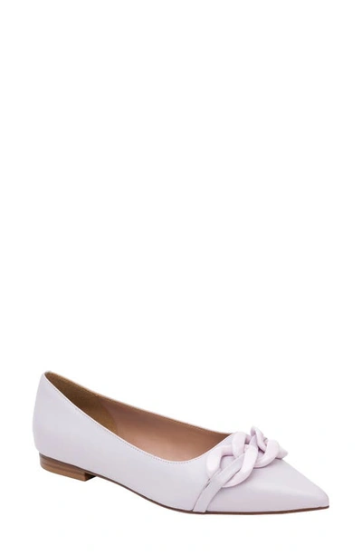 Linea Paolo Nora Pointed Toe Flat In Lavender Fog