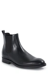Paul Stuart Leather Chelsea Boots In Black Calf