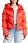 Ugg Ronney Cropped Puffer Jacket In Ignite