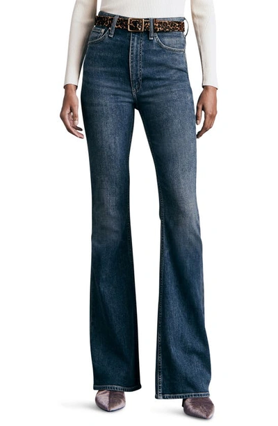 Rag & Bone Casey High Waist Flare Jeans In Corso