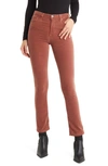 Ag Mari High Waist Slim Ankle Straight Leg Jeans In Dusty Blush