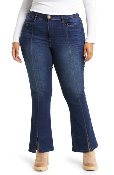 Wit & Wisdom Ab-solution High Waist Itty Bitty Bootcut Jeans In In-indigo