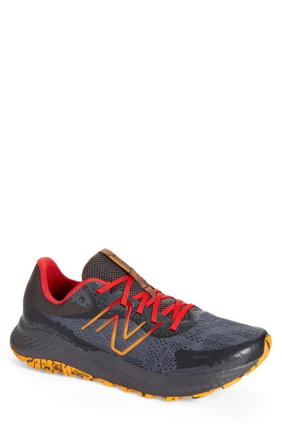 New Balance Dynasoft Nitrel V5 Trail Running Shoe In Grey/black/yellow