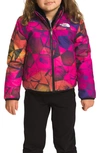 The North Face Kids' Mossbud Reversible Water Repellent Faux Fur Jacket In Mr Pink Pink Expe