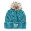 47 '47 TEAL CHARLOTTE HORNETS MEEKO CUFFED KNIT HAT WITH POM