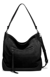 Aimee Kestenberg Bandit Convertible Hobo Bag In Black Suede