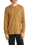 Carhartt Long Sleeve Pocket T-shirt In Jasper