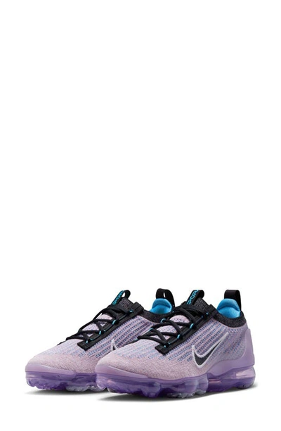 Nike Air Vapormax 2021 Fk Sneaker In Lilac/ Black/ Grape/ Blue