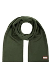 Hunter Play Essential Recycled Polyester Blend Scarf In Maa Green