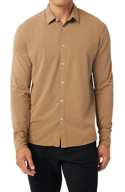 Good Man Brand Flex Pro Lite On-point Button-up Shirt In Brown