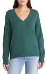 Treasure & Bond V-neck Sweater In Green Trekking