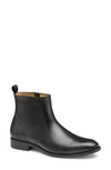 Johnston & Murphy Lewis Side Zip Boot In Black Full Grain