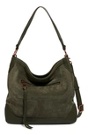 Aimee Kestenberg Bandit Convertible Hobo Bag In Forest Suede