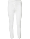 Adam Lippes Cigarette Skinny Trousers In Ivory