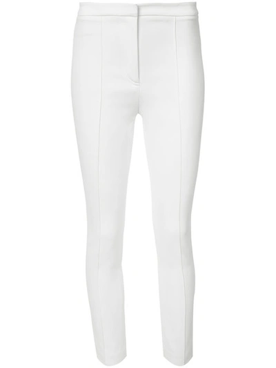 Adam Lippes Cigarette Skinny Trousers In Ivory