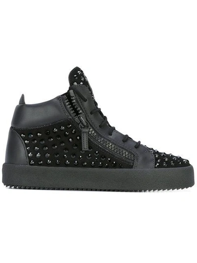 Giuseppe Zanotti Doris Hi-top Sneakers In Black