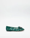 DOLCE & GABBANA SLIPPER IN TAORMINA LACE WITH CRYSTALS,CP0010AL1988M072