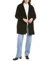 Cinzia Rocca Icons Wool & Cashmere-blend Coat In Black