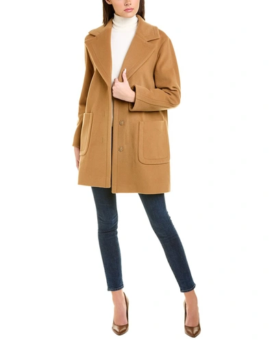 Cinzia Rocca Icons Wool & Cashmere-blend Coat In Brown