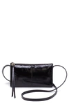 Hobo Jewel Leather Crossbody Bag In Black