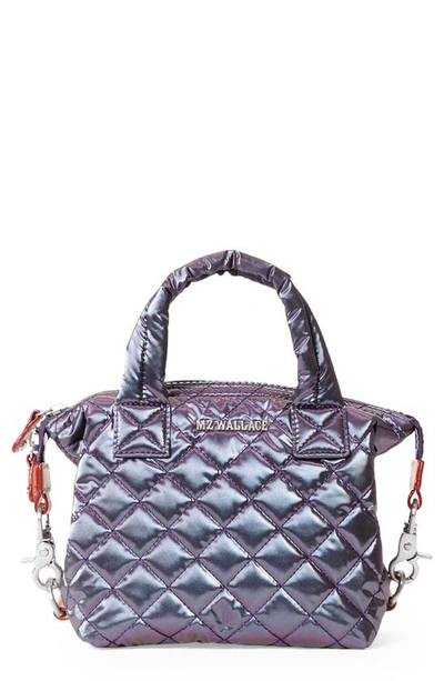 Mz Wallace Micro Sutton Tote In Gemstone Iridescent/silver  display picture 3