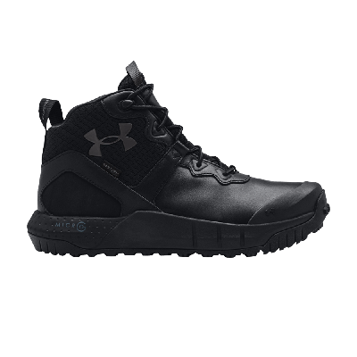 Pre-owned Under Armour Micro G Valsetz Mid Leather 'black Jet Grey'