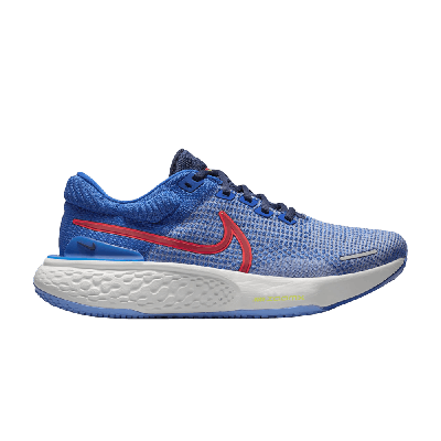Pre-owned Nike Zoomx Invincible Run Flyknit 2 'game Royal Red Clay' In Blue