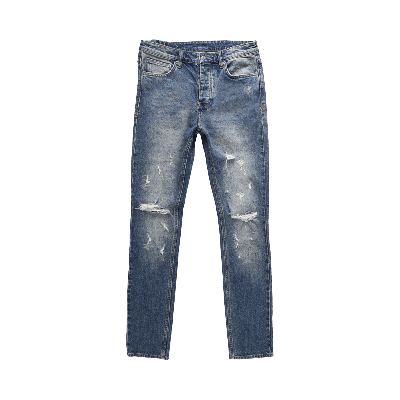 Pre-owned Ksubi Chitch Chronicle Trashed Jeans 'denim' In Blue
