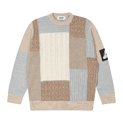 Pre-owned Palace Cable Patchwork Knit 'multicolor' In Multi-color