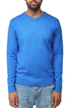 X-ray V-neck Rib Knit Sweater In Royal Blue