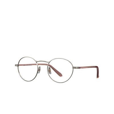 Garrett Leight Penmar Demo Round Ladies Eyeglasses 3030 Bs-der 48 In Desert / Rose / Silver