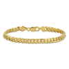 AMOUR AMOUR 6.15MM MIAMI CUBAN LINK CHAIN BRACELET IN 10K YELLOW GOLD