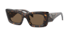 Prada Symbole Cat Eye Women's Sunglasses, Pr 13zsf In Dark Brown