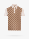 Gucci Polo Shirt In Beige