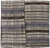 LUNA DEL PINAL OFF-WHITE & grey MIXED LINES FLOOR CUSHION COVER