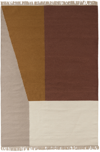 FERM LIVING BROWN & BEIGE MEDIUM KELIM RUG