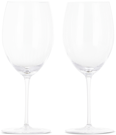 Ichendorf Milano Solisti Cabernet Optic Glass Set In Clear