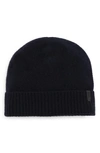 Vince Boiled Cashmere Cuff Beanie In Dark Navy