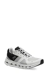 On Cloudrunner Running Shoe In Black And White