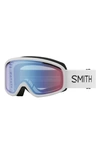 Smith Vogue 154mm Snow Goggles In White / Blue Sensor Mirror