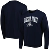 COLOSSEUM COLOSSEUM NAVY JACKSON STATE TIGERS ARCH OVER LOGO PULLOVER SWEATSHIRT