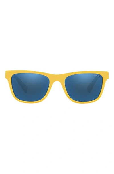 Polo Ralph Lauren Kids' 49mm Mirrored Square Sunglasses In Yellow