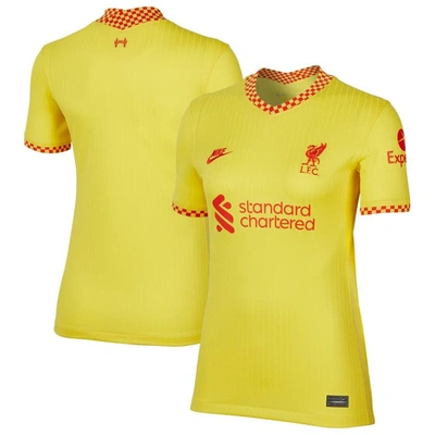 Nike Liverpool Fc 2021/22 Stadium Third  Women's Dri-fit Soccer Jersey In Yellow