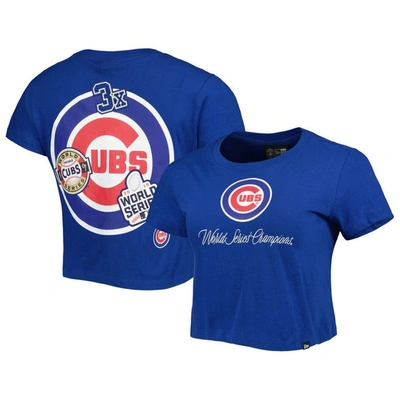 New Era Blue Chicago Cubs Historic Champs T-shirt