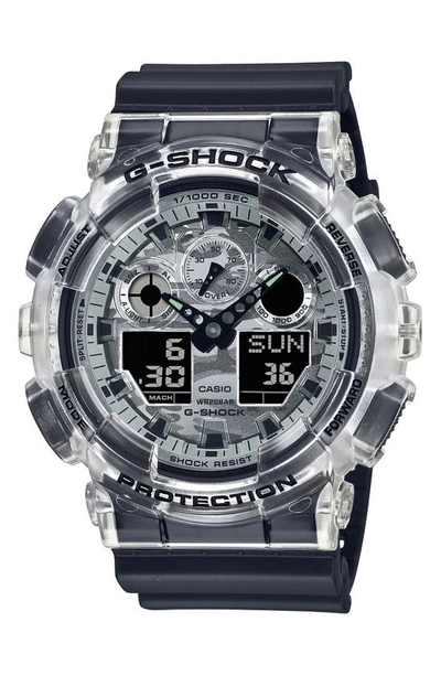 G-shock Ga-100 Series Analog-digital Watch, 51mm In Black